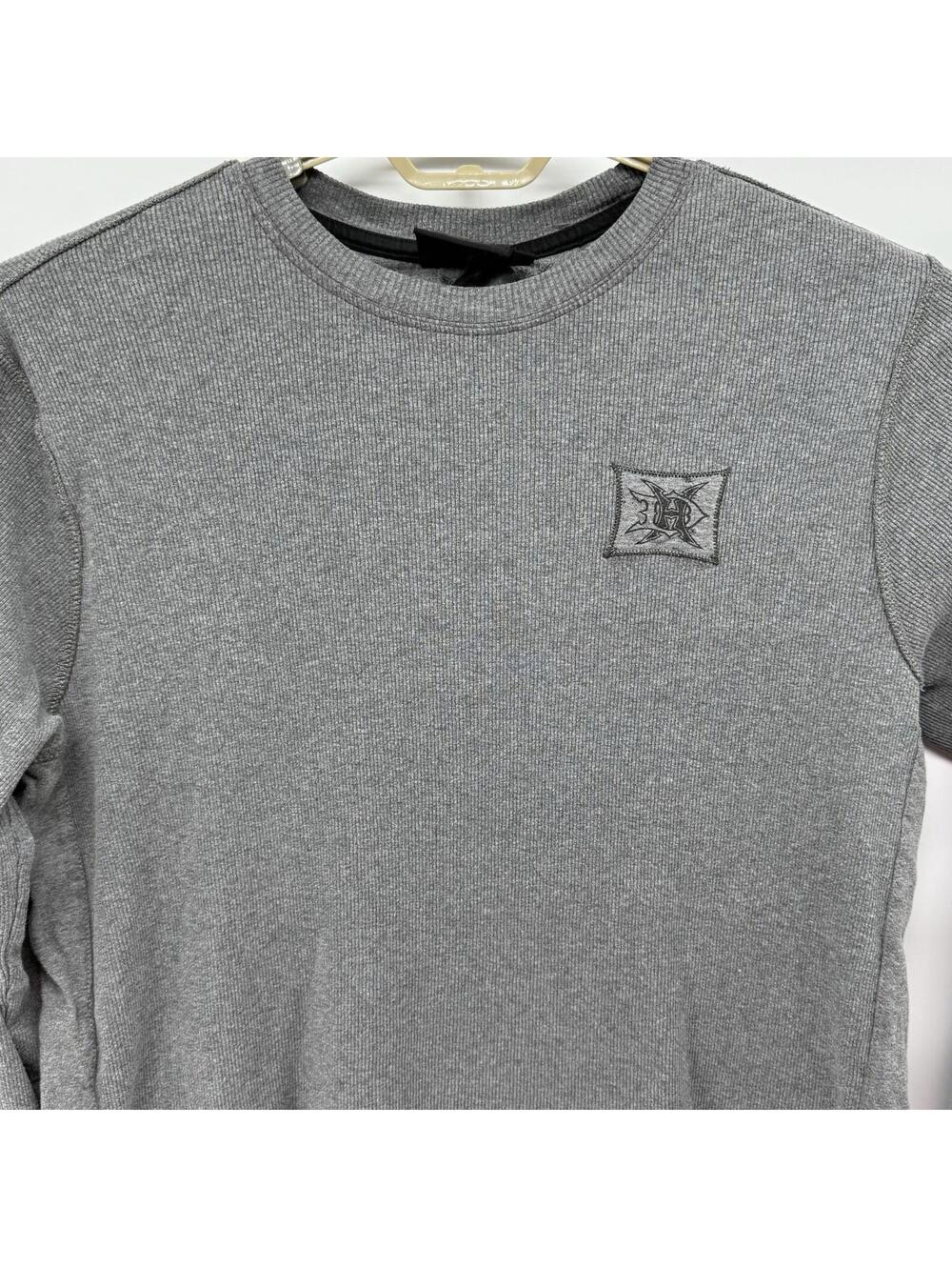 Harley Davidson Mens Large Prestige Ribbed Crewneck Sweater 4 Logos - 172